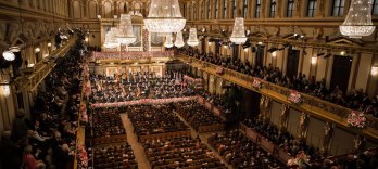 New Years Concert Vienna Philharmonic at Musikverein Golden Hall 
