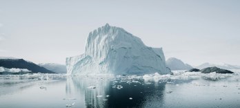 子ぐまと氷の山