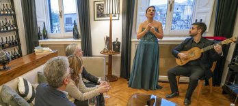 Cata de vinos y ópera en Roma